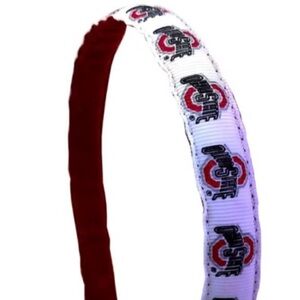 Ohio State Kids Fabric Headband - Red and White